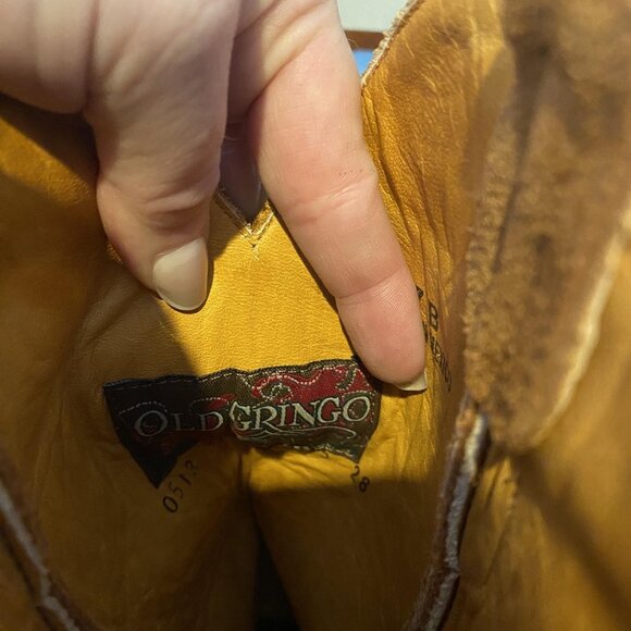 Old Gringo Boots Womens Size 7 Brown Suede Leather Western Cowboy Pointed Toe - Picture 4 of 6